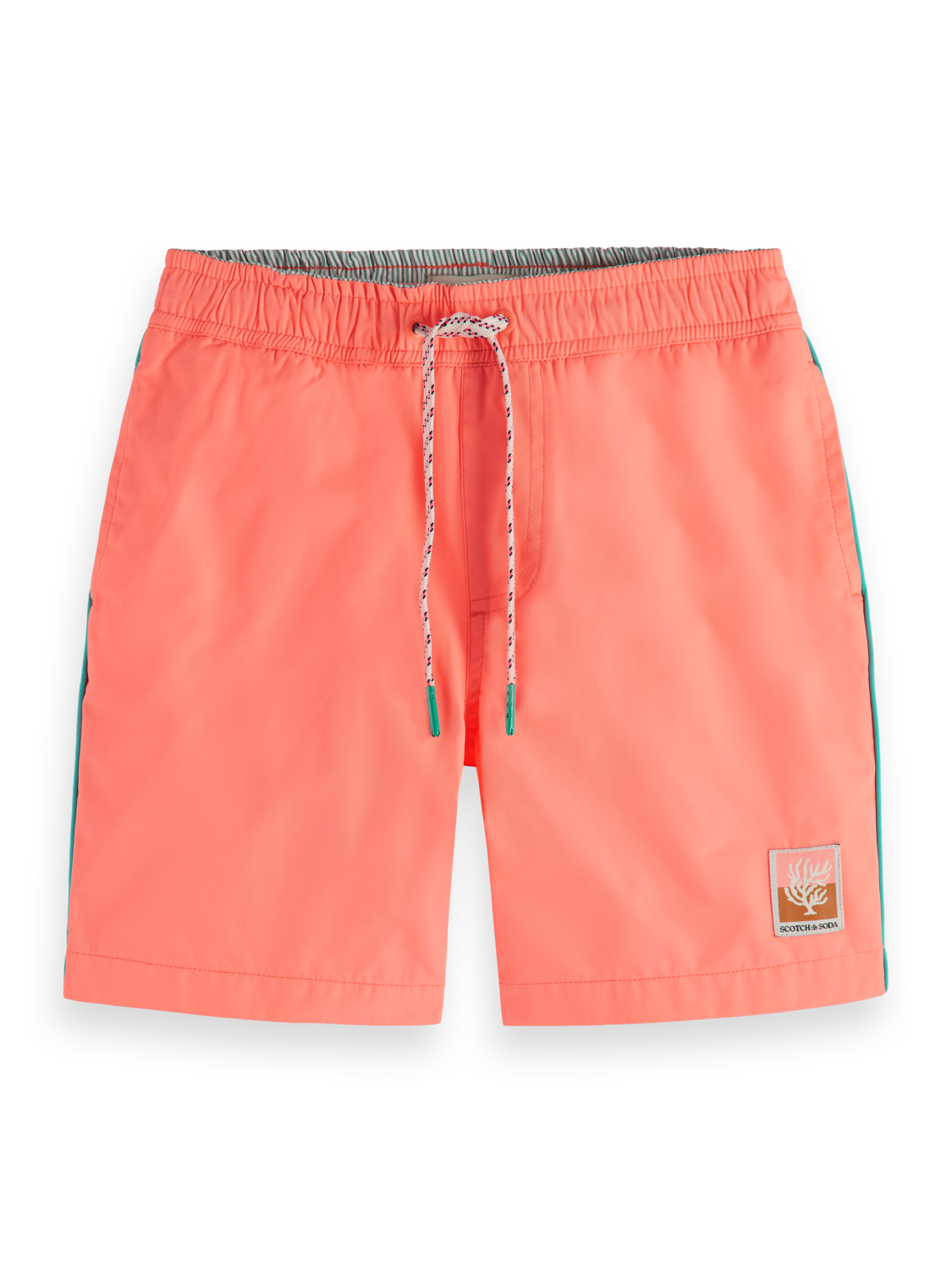 SHORT-LENGTH - PLACED EMBROIDERY SWIMSHORTS