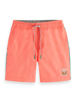 SHORT-LENGTH - PLACED EMBROIDERY SWIMSHORTS