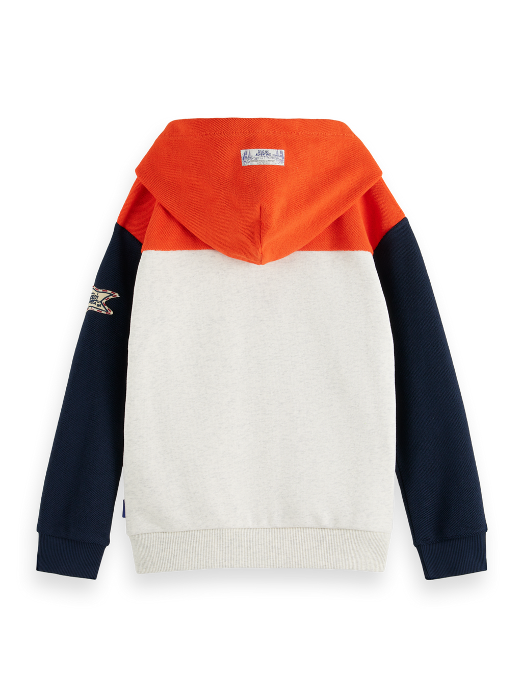 Boys  COLOUR BLOCK ZIP-THROUGH HOODIE