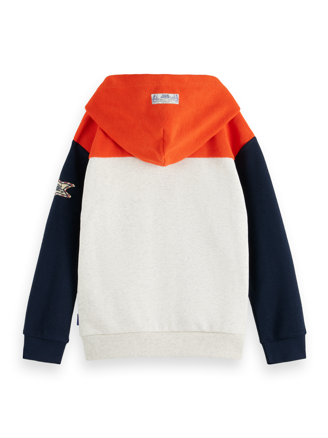 Boys  COLOUR BLOCK ZIP-THROUGH HOODIE