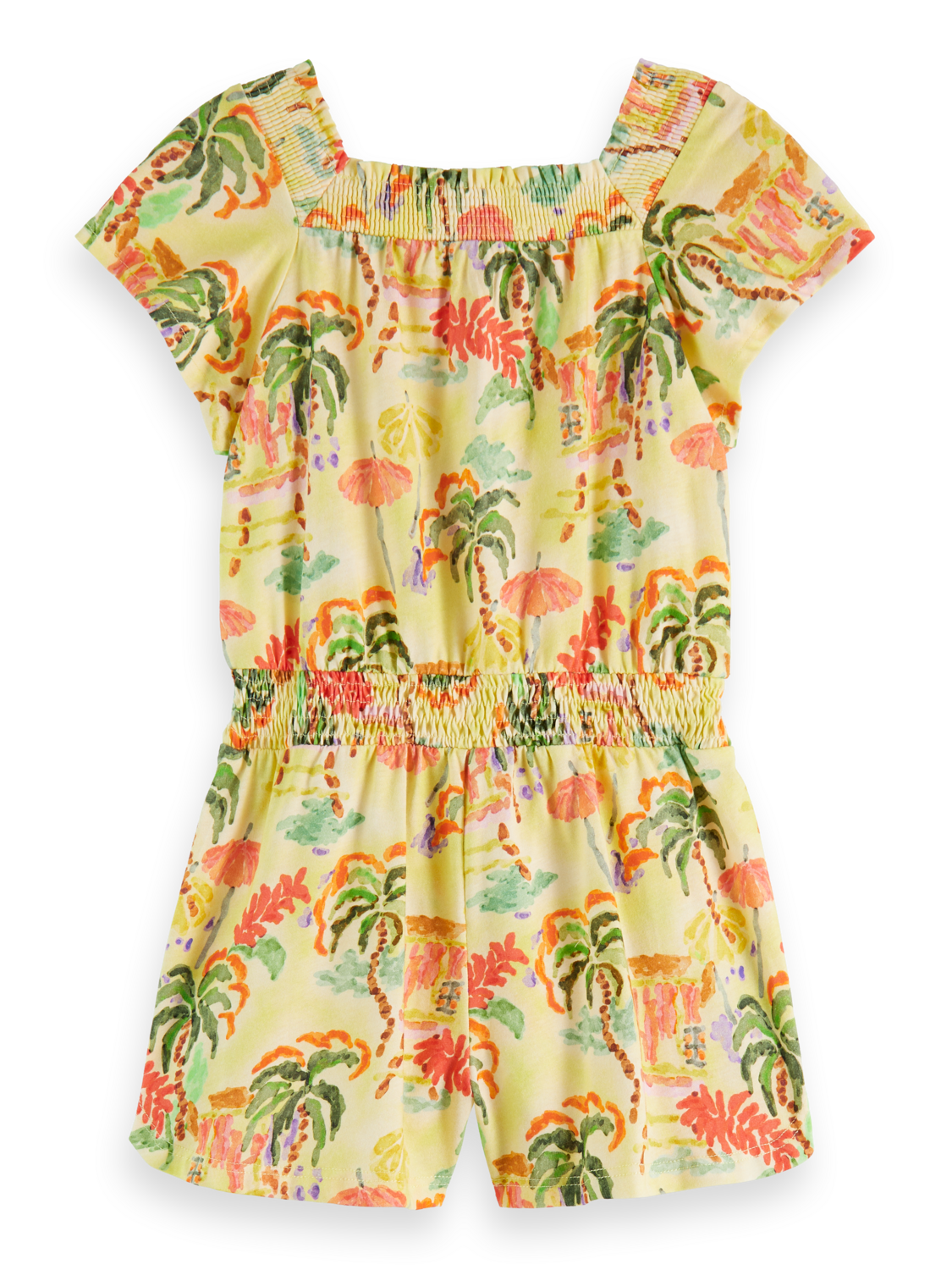 ALL-OVER PRINTED JERSEY PULL-ON ALL-IN-ONE