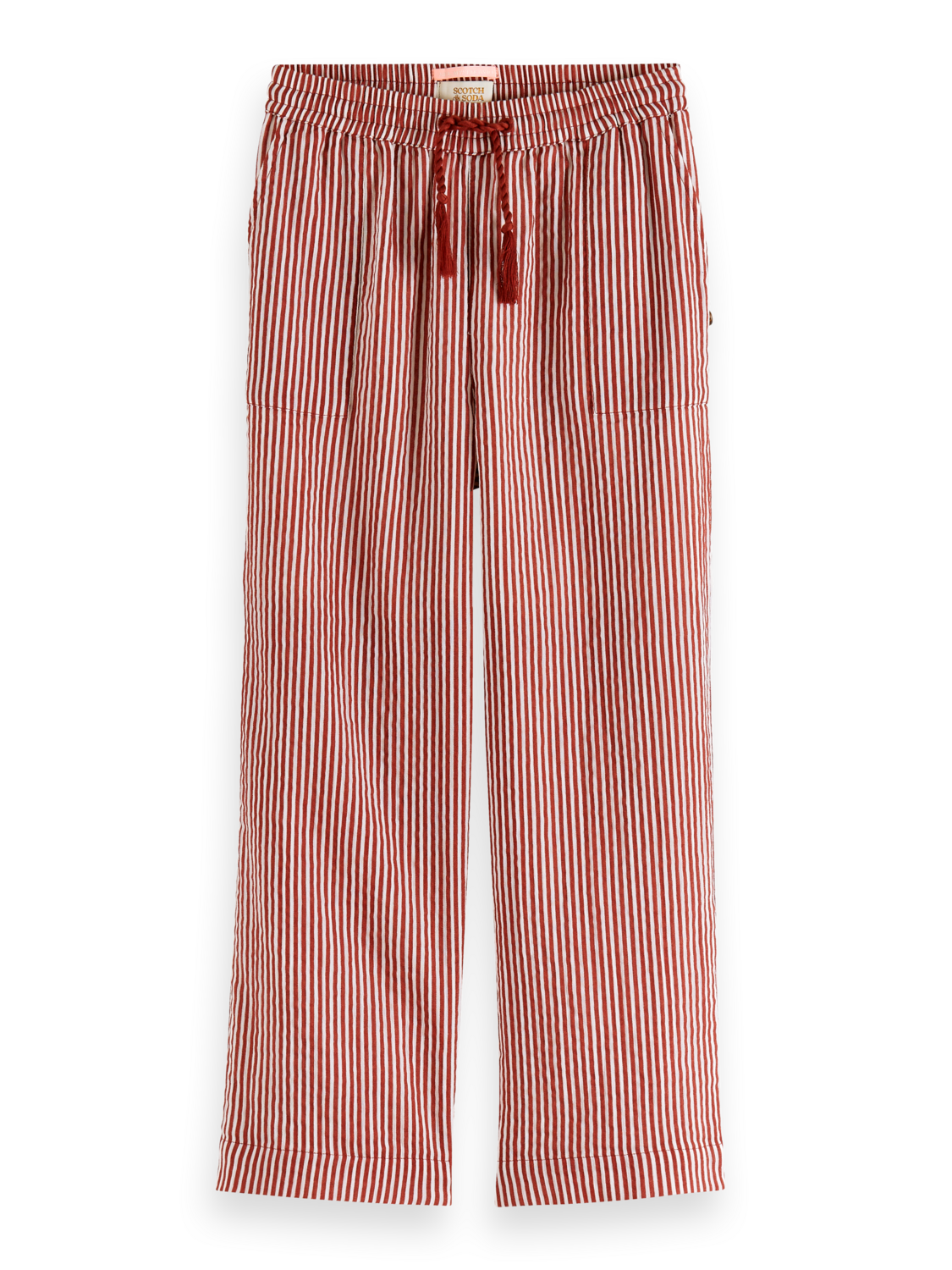 Girls STRAIGHT LEG CRINKLE COTTON PANTS
