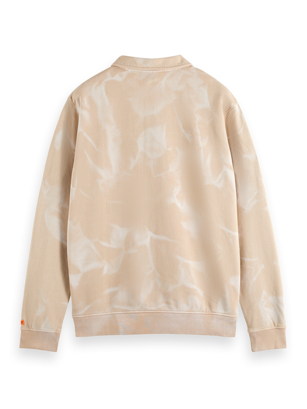 WASHED POLO COLLAR SWEATSHIRT