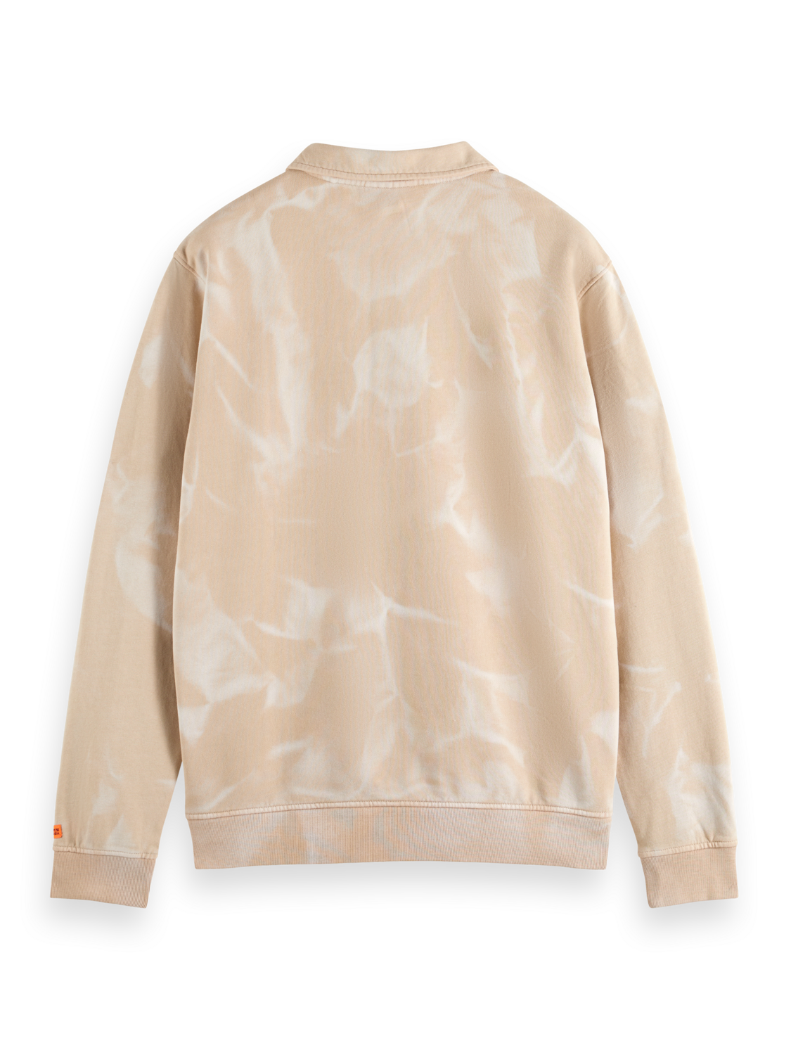 WASHED POLO COLLAR SWEATSHIRT