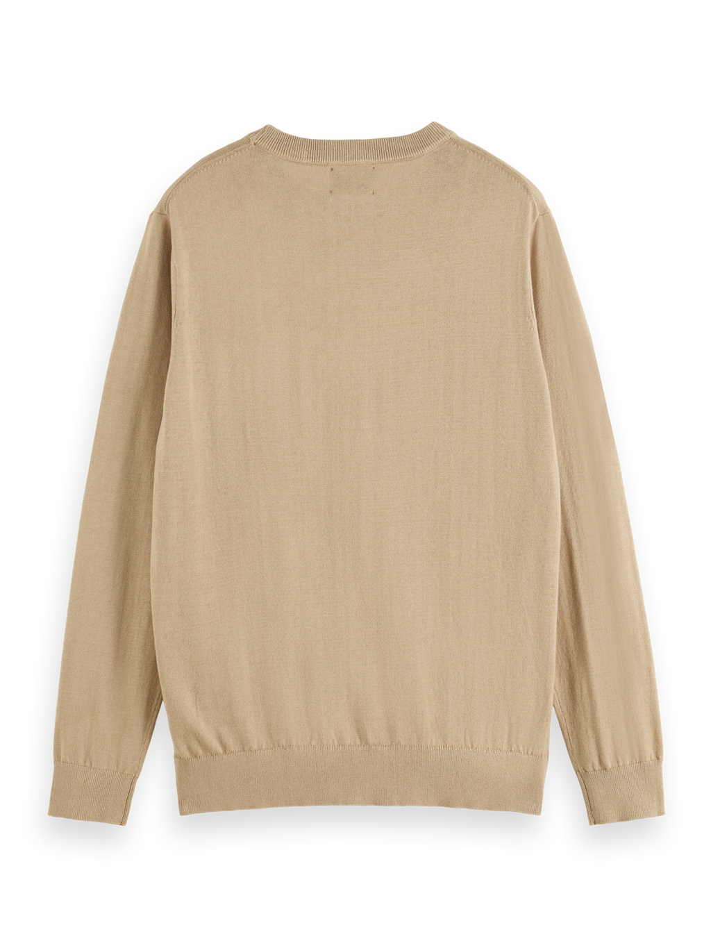 LINEN BLEND CREWNECK PULLOVER