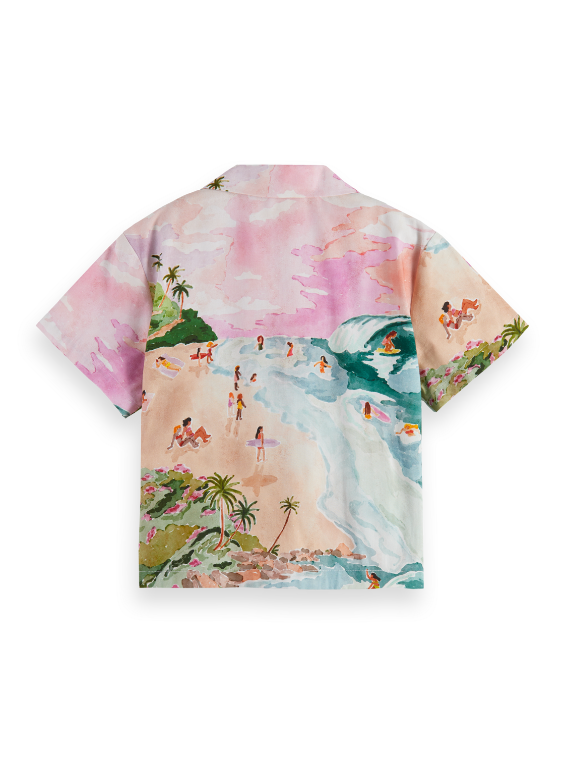 SHORT-SLEEVED PRINTED BEACH SHIRT