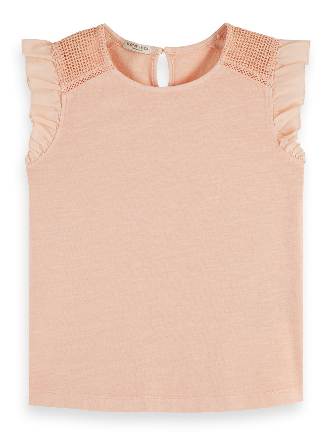 Girls WOVEN DETAIL T-SHIRT