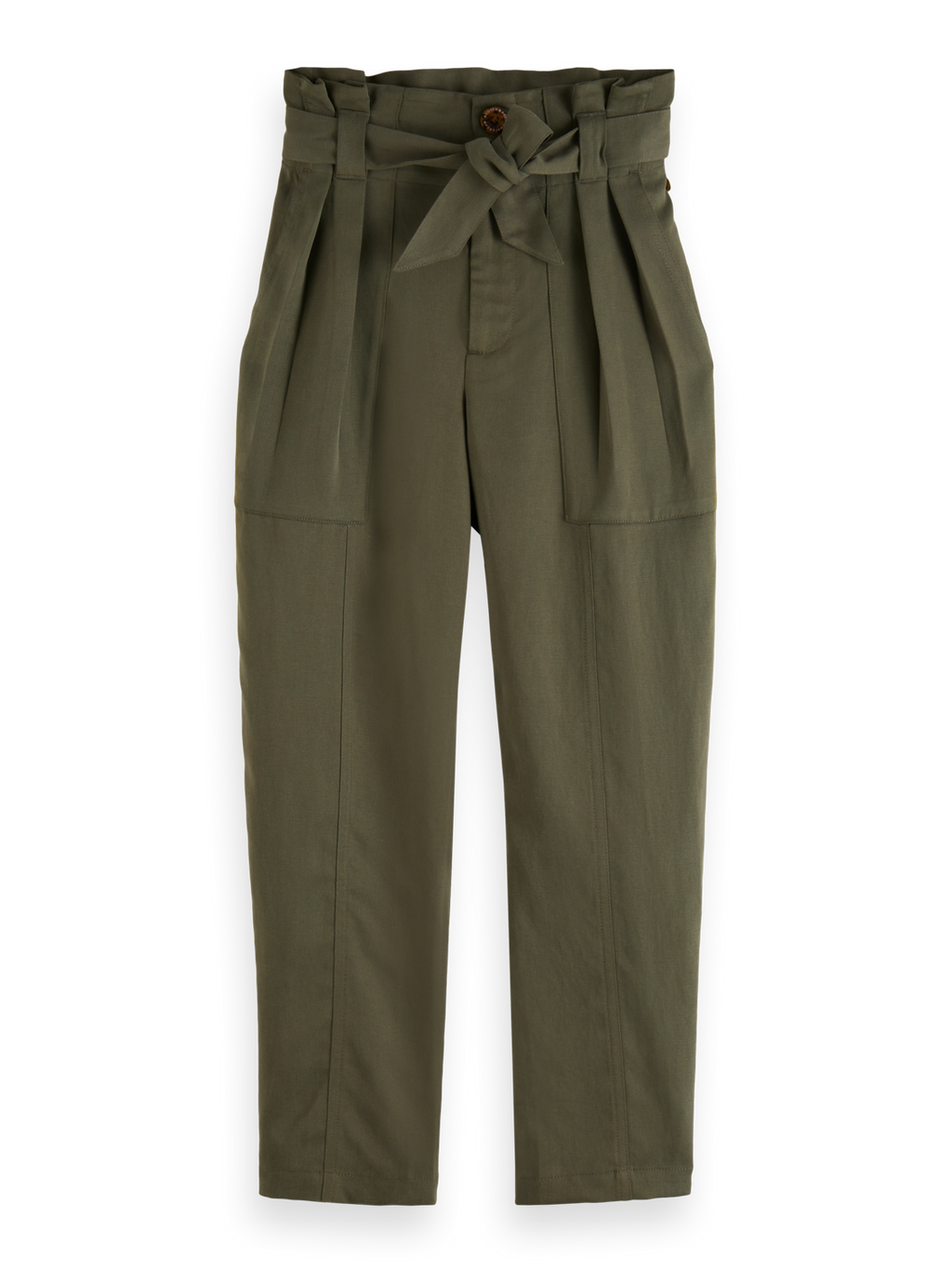 Girls HIGH-RISE PAPER BAG PANTS