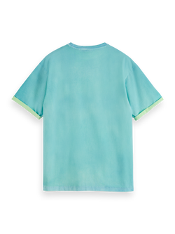 TWO COLOUR SPRAYED T-SHIRT
