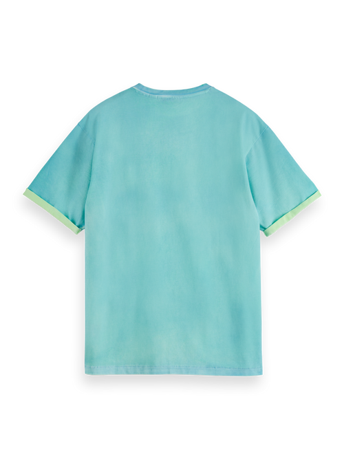 TWO COLOUR SPRAYED T-SHIRT