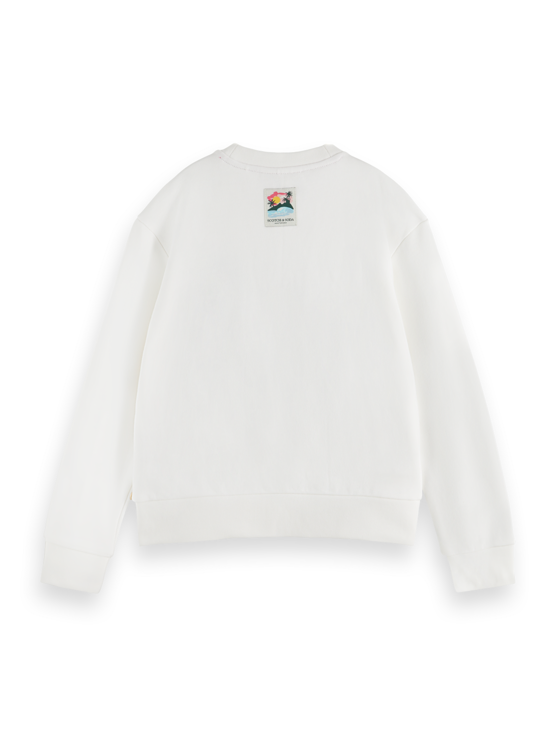 EMBROIDERED AND PRINTED RELAXED-FIT SWEATSHIRT