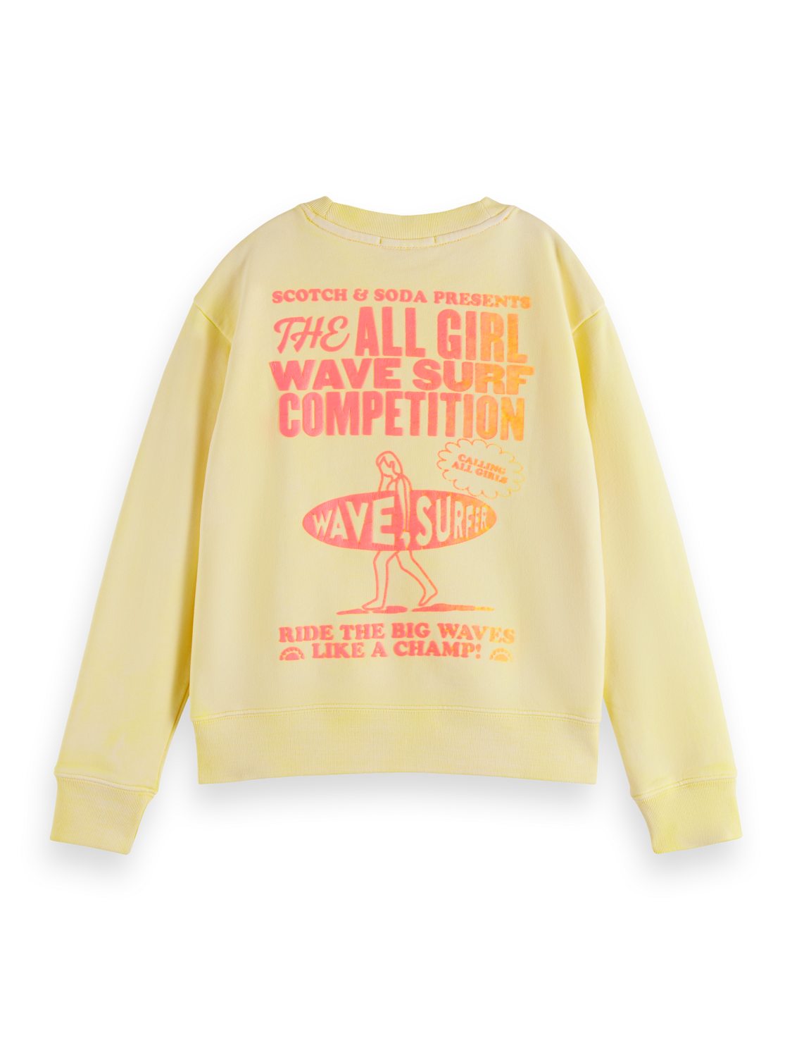 Girls GARMENT-DYED POSTER PRINT SWEATSHIRT – Scotch & Soda Girls GARMENT-DYED POSTER PRINT SWEATSHIRT – Scotch & Soda