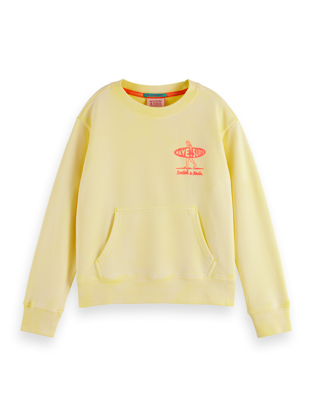 GARMENT-DYED POSTER PRINT RELAXED-FIT SWEATSHIRT