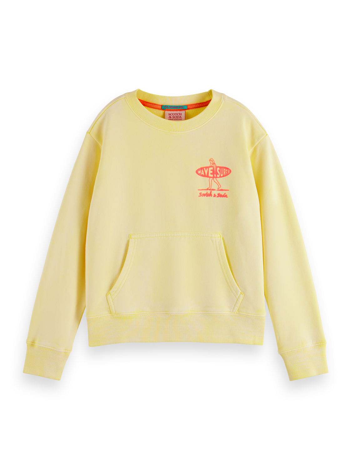 GARMENT-DYED POSTER PRINT RELAXED-FIT SWEATSHIRT