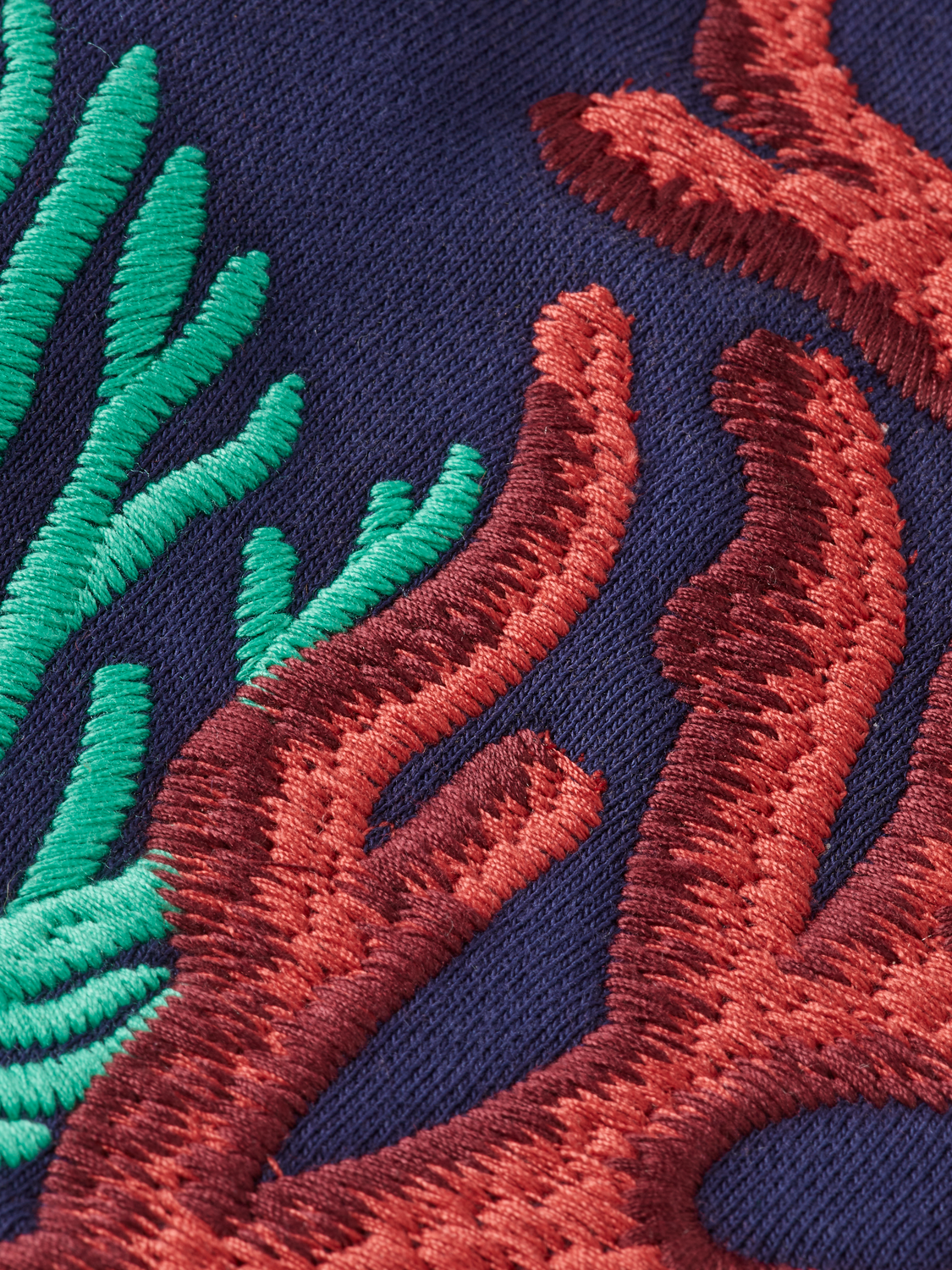 CORAL EMBROIDERY SWEATSHIRT