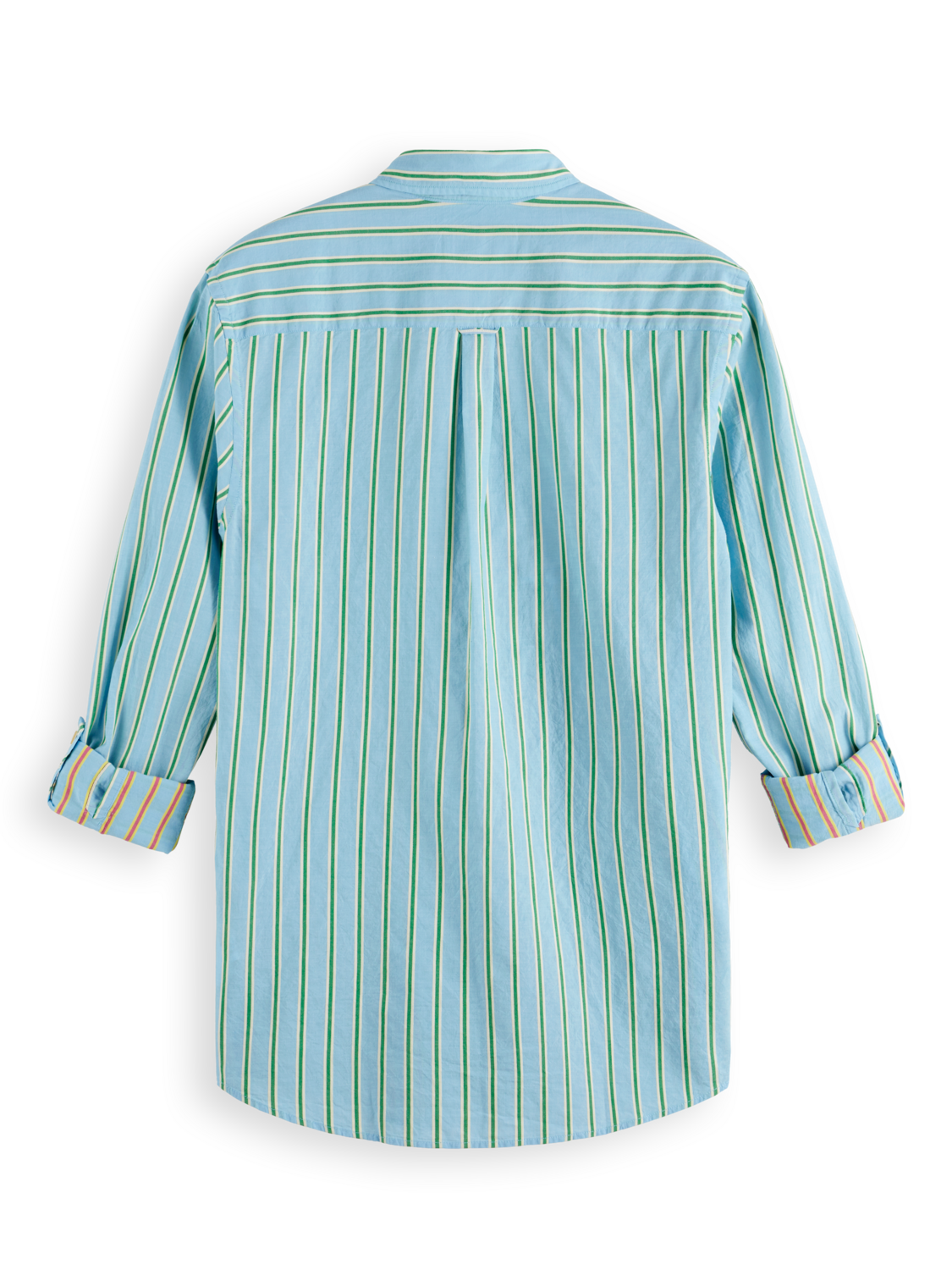 DOBBY STRIPE ROLL UP SLEEVES
