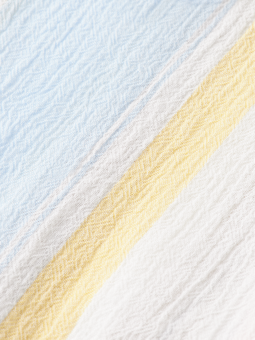 CRINKLED VOILE STRIPE SHIRT