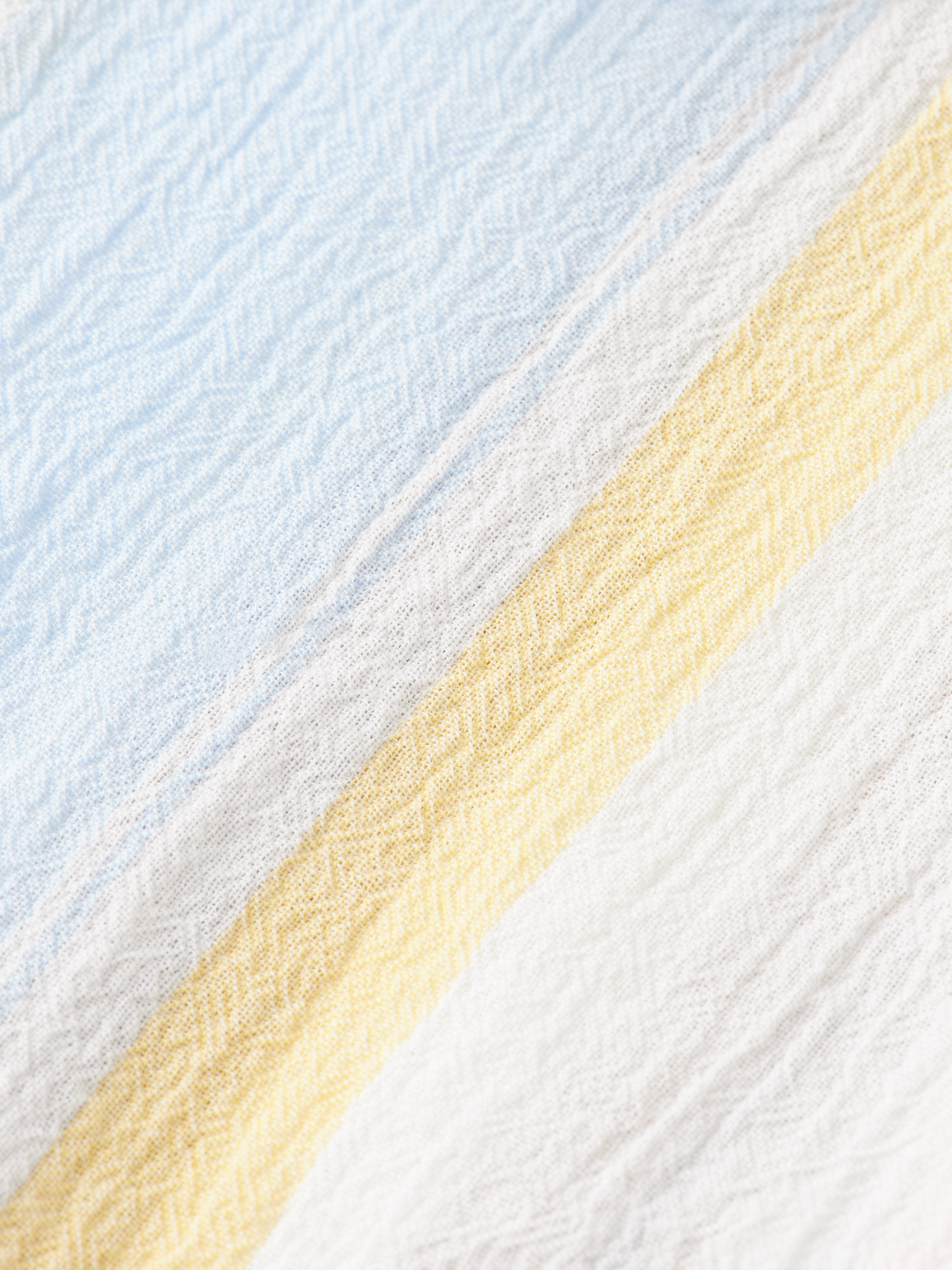 CRINKLED VOILE STRIPE SHIRT