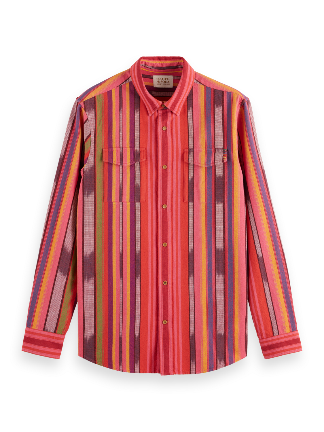 SPACE DYE STRIPE SHIRT