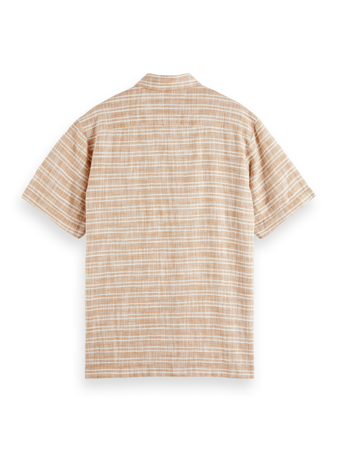 HORIZONTAL COTTON LINEN STRIPE SHIRT