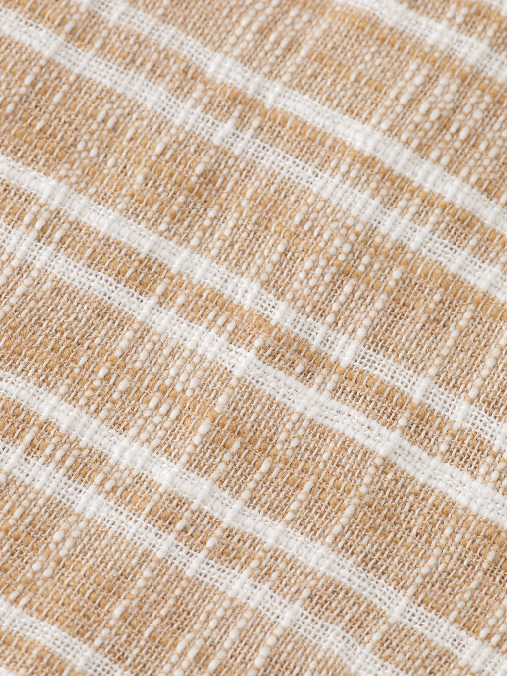 HORIZONTAL COTTON LINEN STRIPE SHIRT