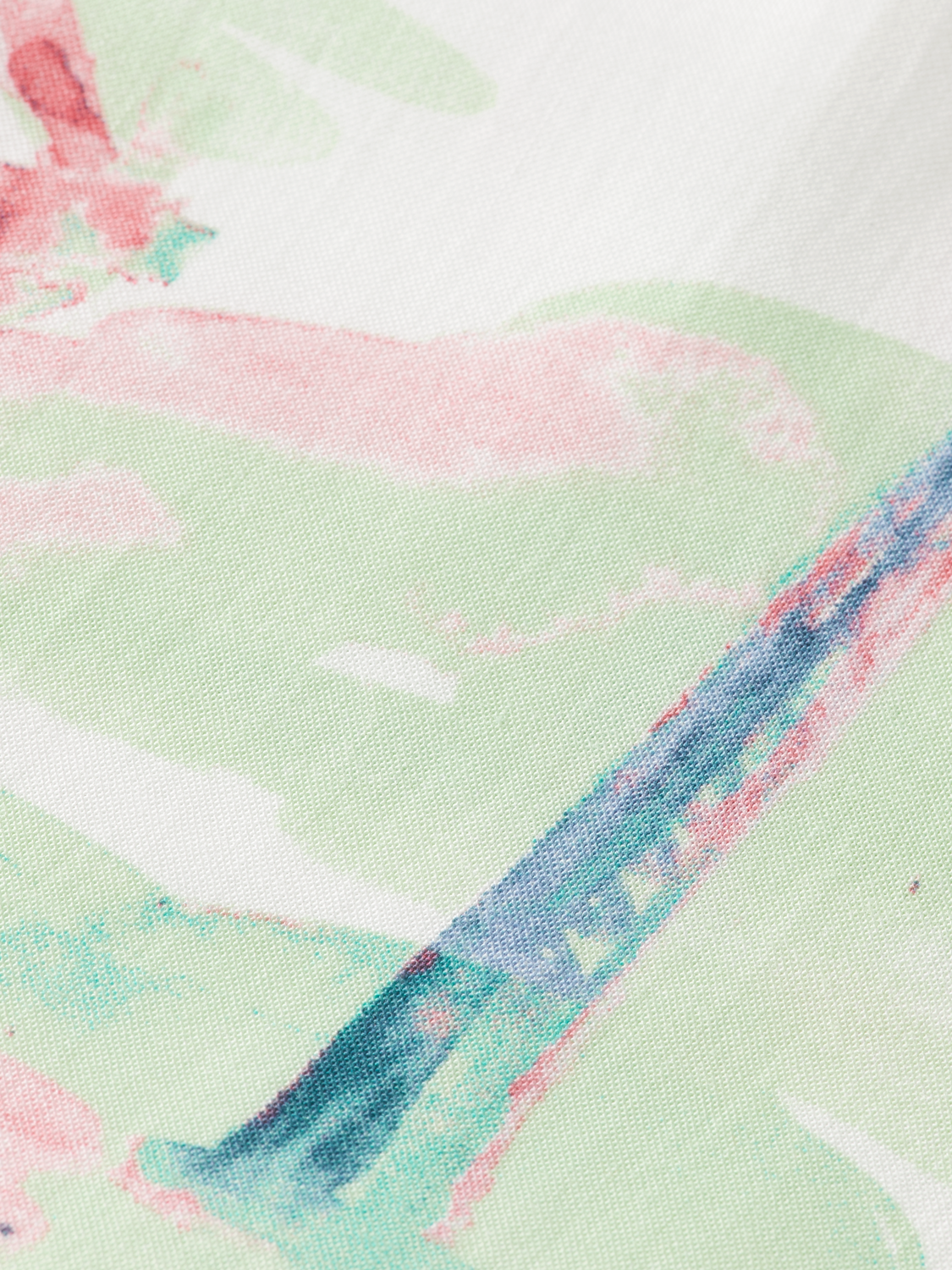 ALLOVER PRINTED VISCOSE SHORT SLEEVE SHIRT