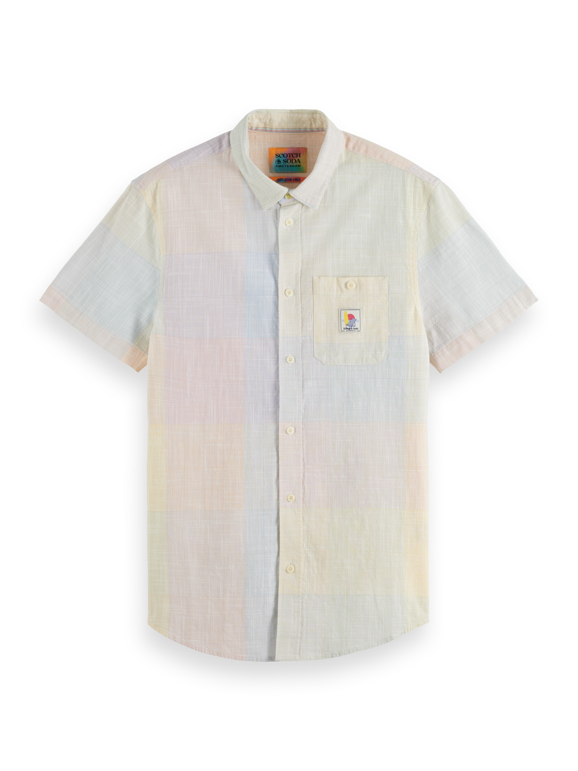 STRUCTURED CHECKED SHORT SLEEVE SHIRT