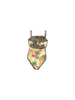 ALL-OVER PRINTED BATHING SUIT
