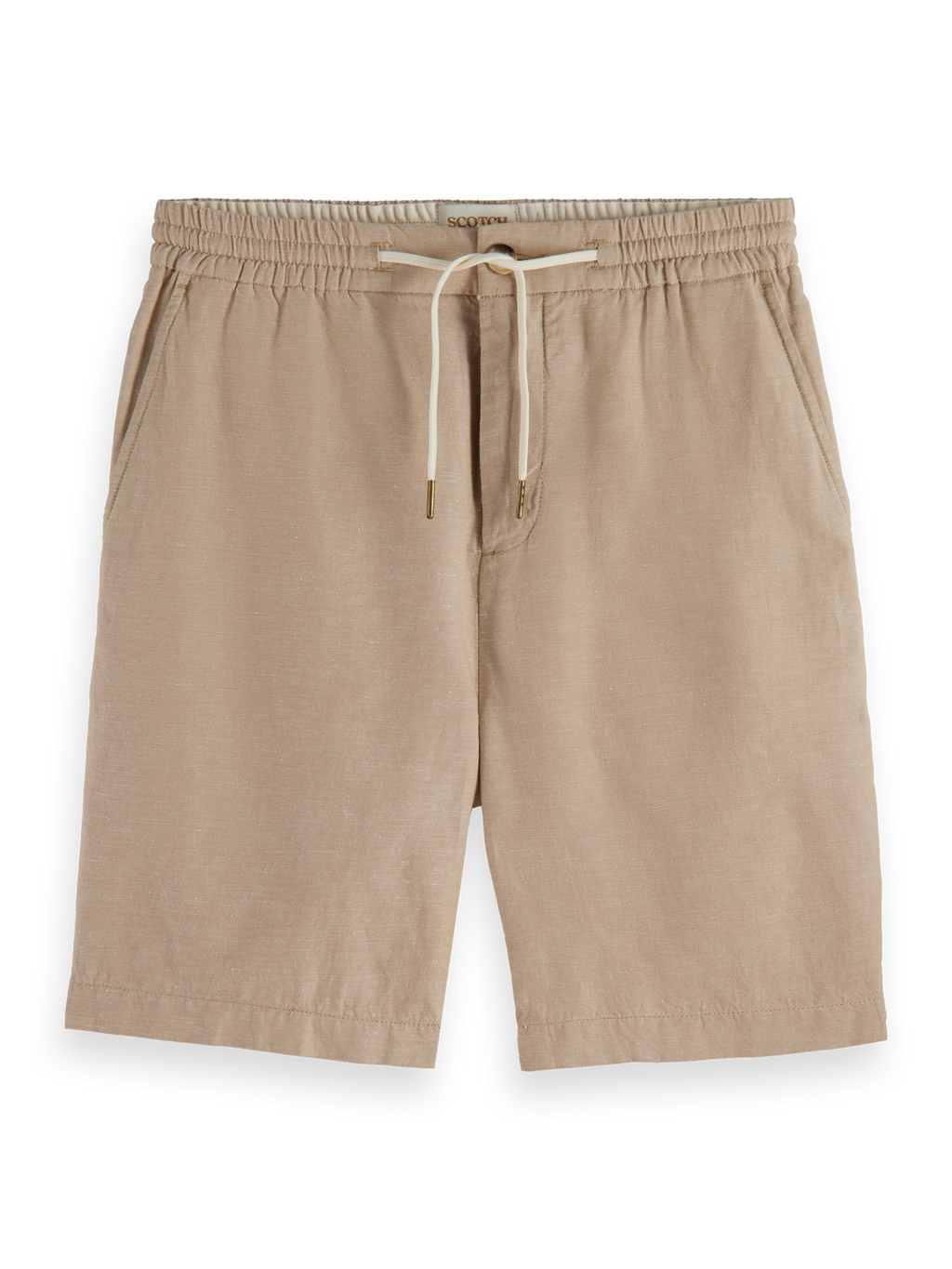 FAVE- COTTON/LINEN TWILL BERMUDA