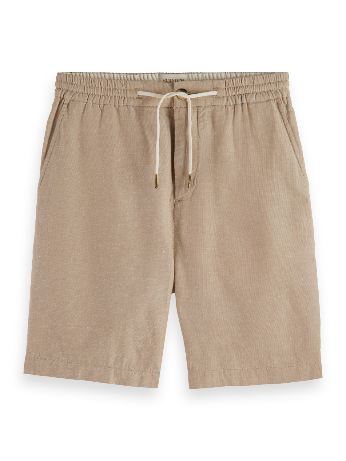 FAVE- COTTON/LINEN TWILL BERMUDA