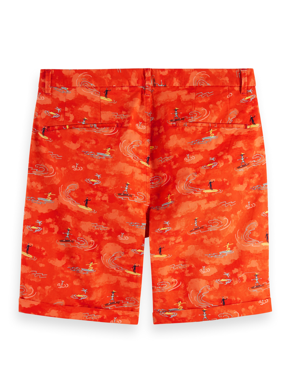 STUART- PRINTED STRETCH-COTTON CHINO SHORT