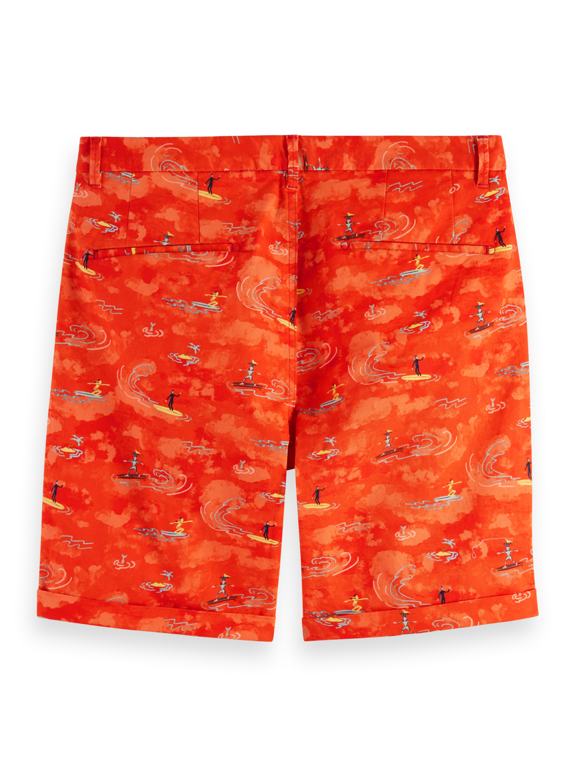 STUART- PRINTED STRETCH-COTTON CHINO SHORT