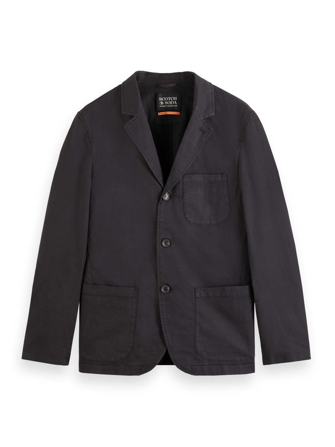 UNCONSTRUCTED GARMENT-DYED BLAZER