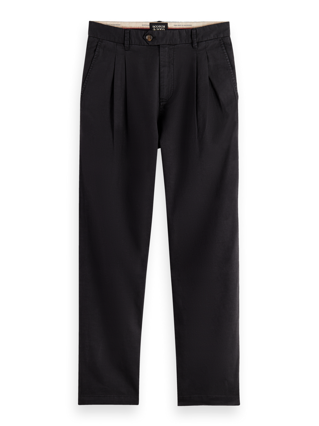 SEASONAL - STRAIGHT FIT GARMENT-DYED PLEATED CHINO