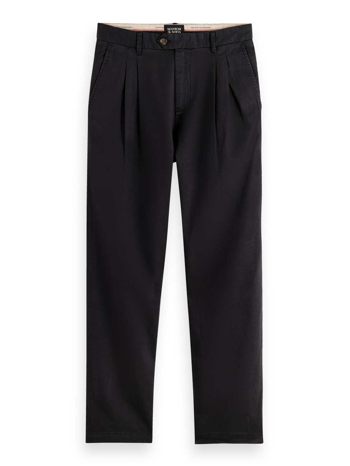 SEASONAL - STRAIGHT FIT GARMENT-DYED PLEATED CHINO