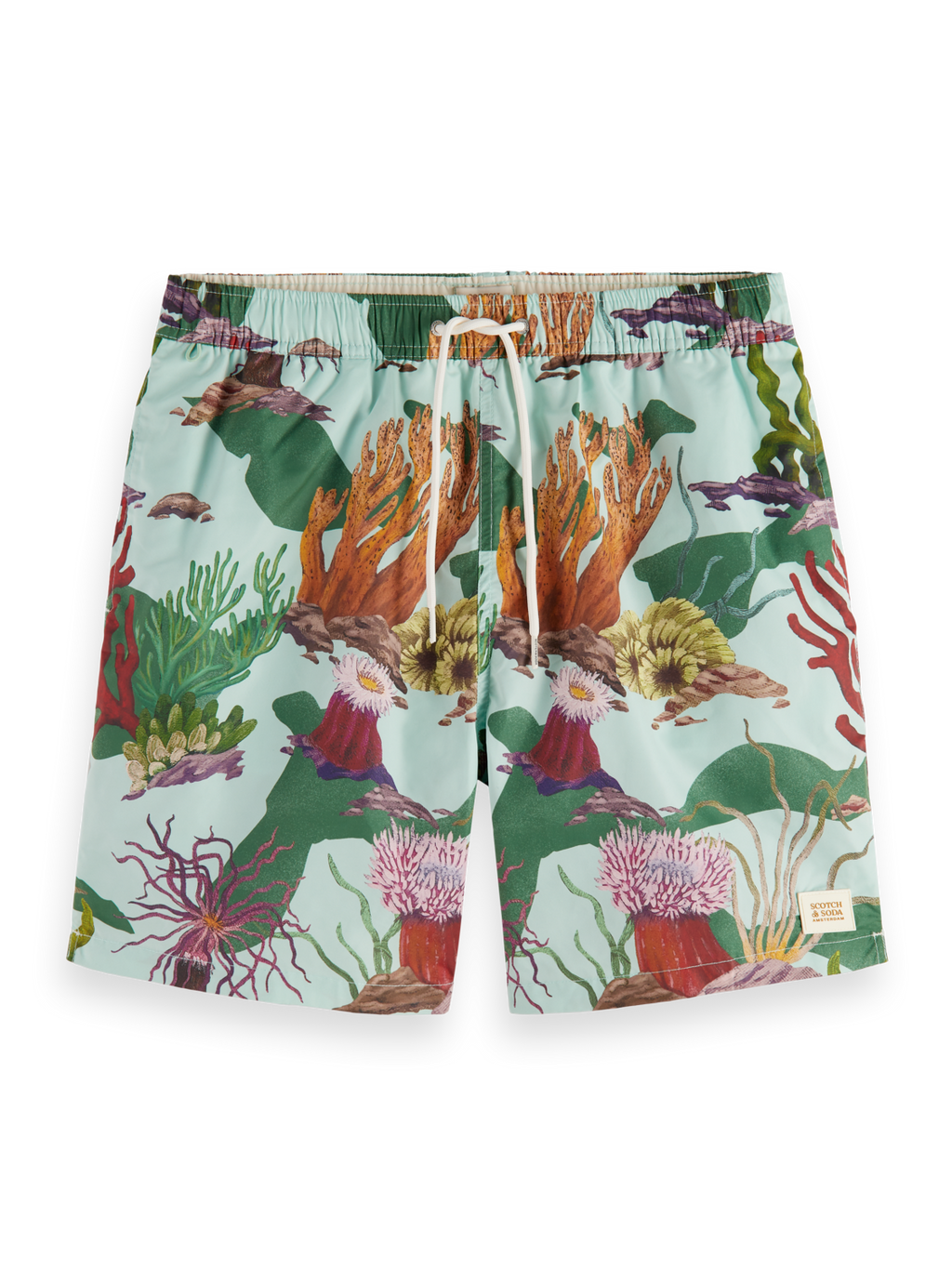 MID LENGTH SWIM SHORT ALL OVER PRINT