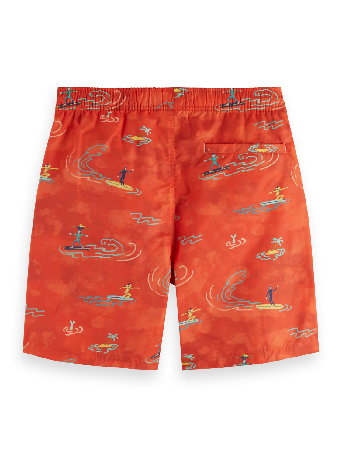 MID LENGTH SWIM SHORT ALL OVER PRINT