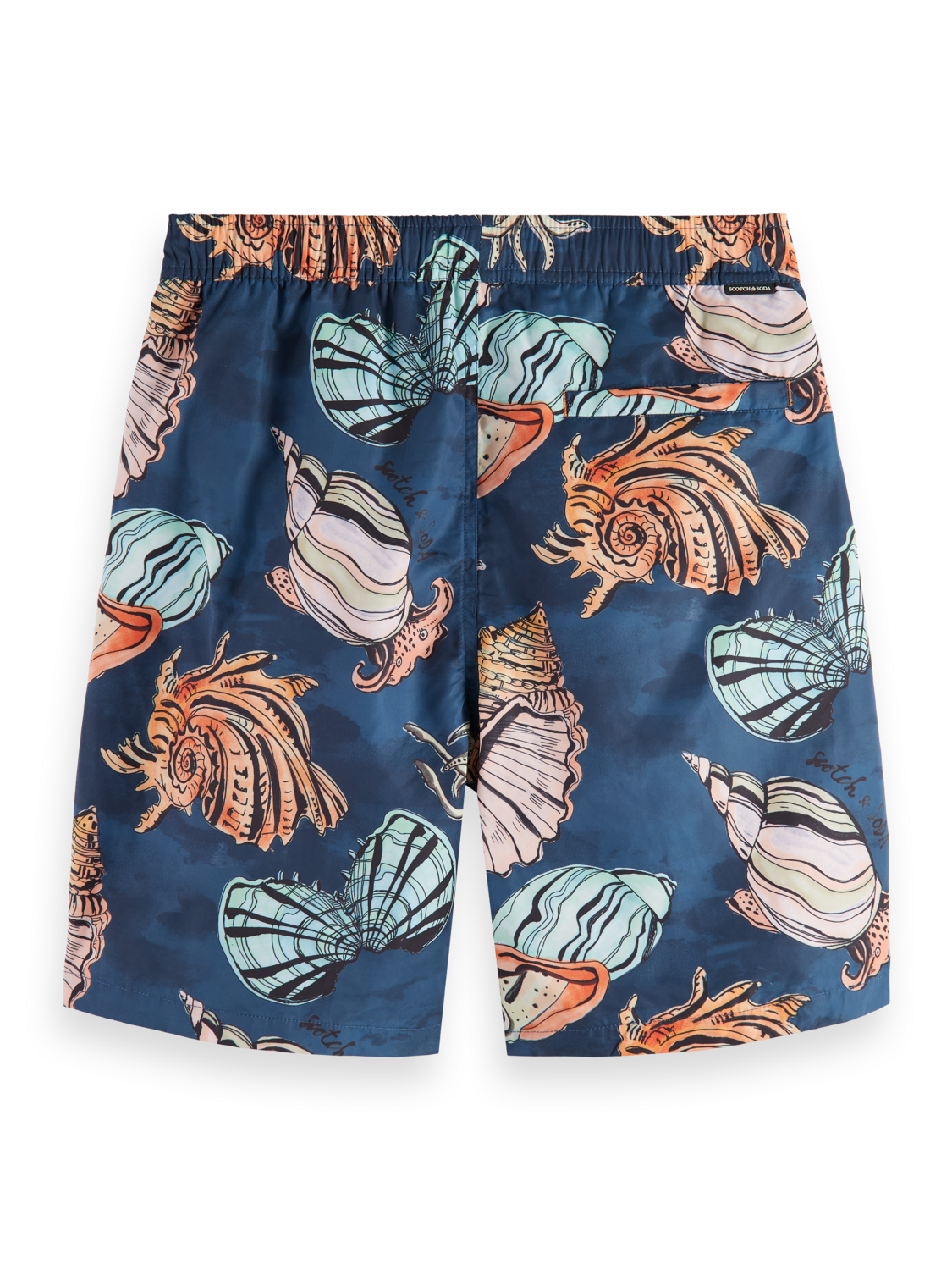 LONG LENGTH SWIM SHORT WITH ALL OVER PRINT