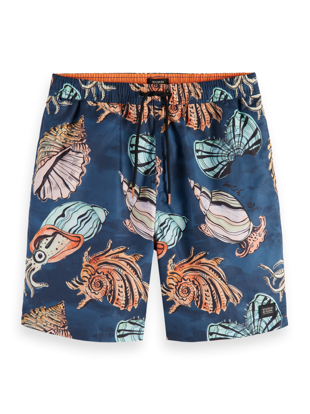 LONG LENGTH SWIM SHORT WITH ALL OVER PRINT