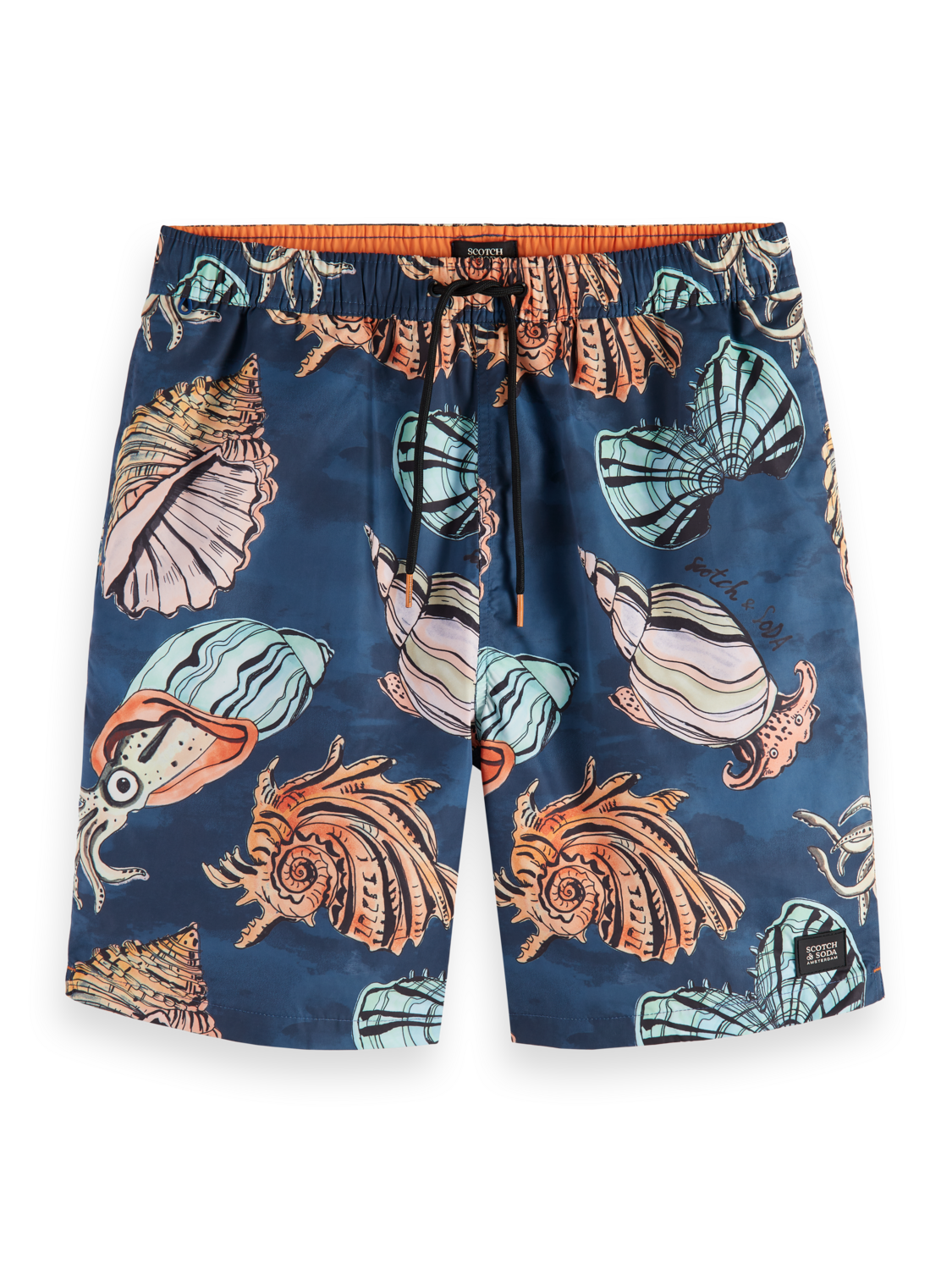 LONG LENGTH SWIM SHORT WITH ALL OVER PRINT