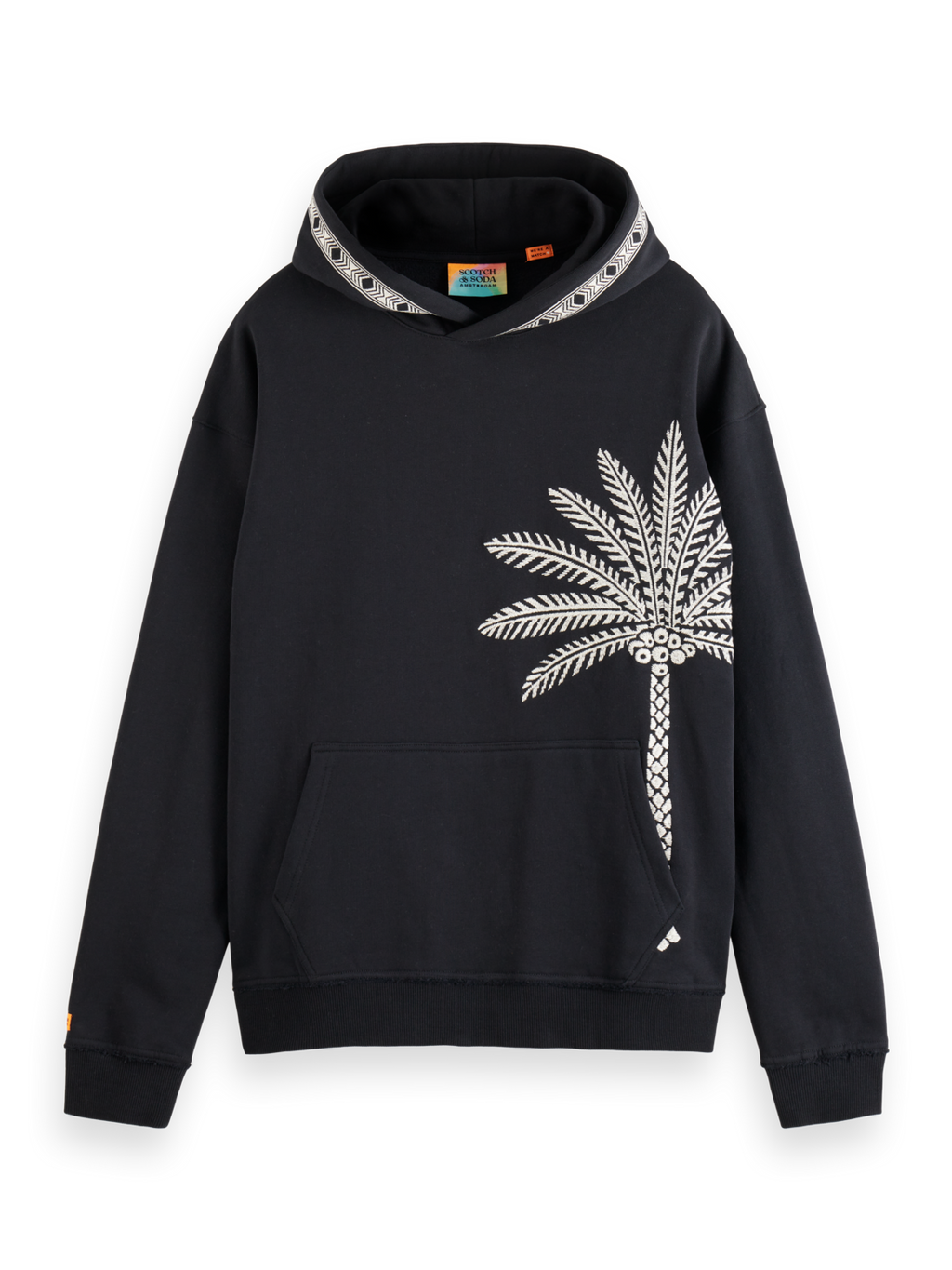 PALM TREE EMBROIDERY HOODIE