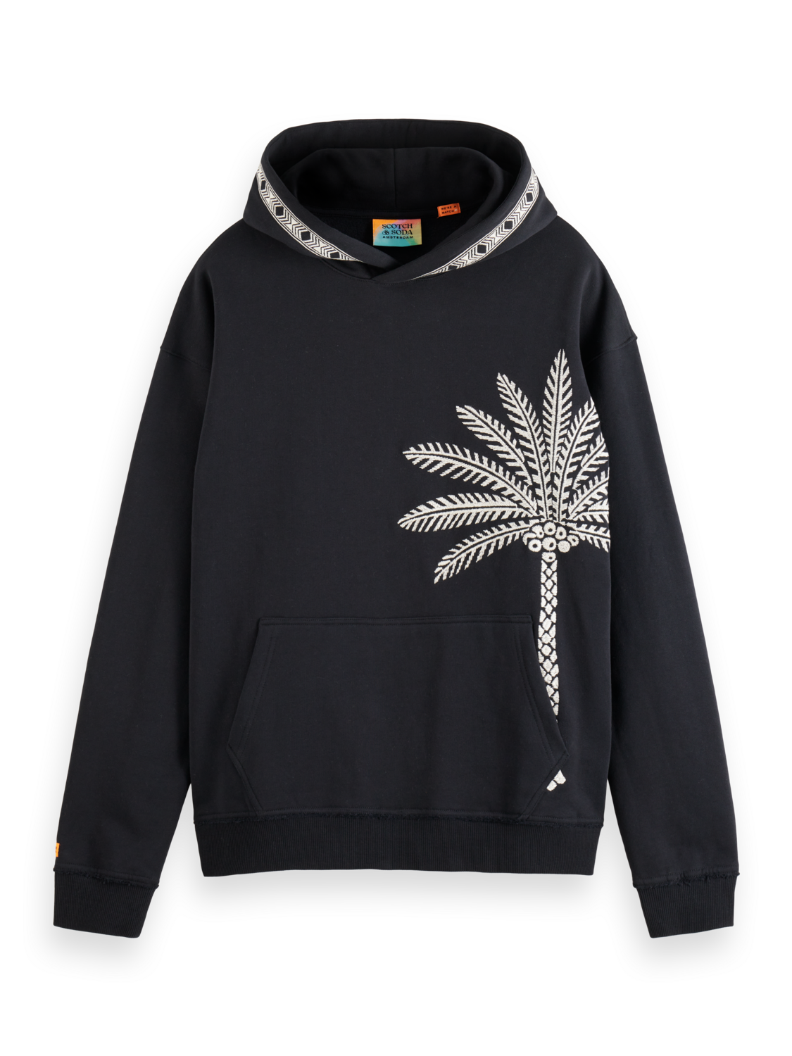 PALM TREE EMBROIDERY HOODIE