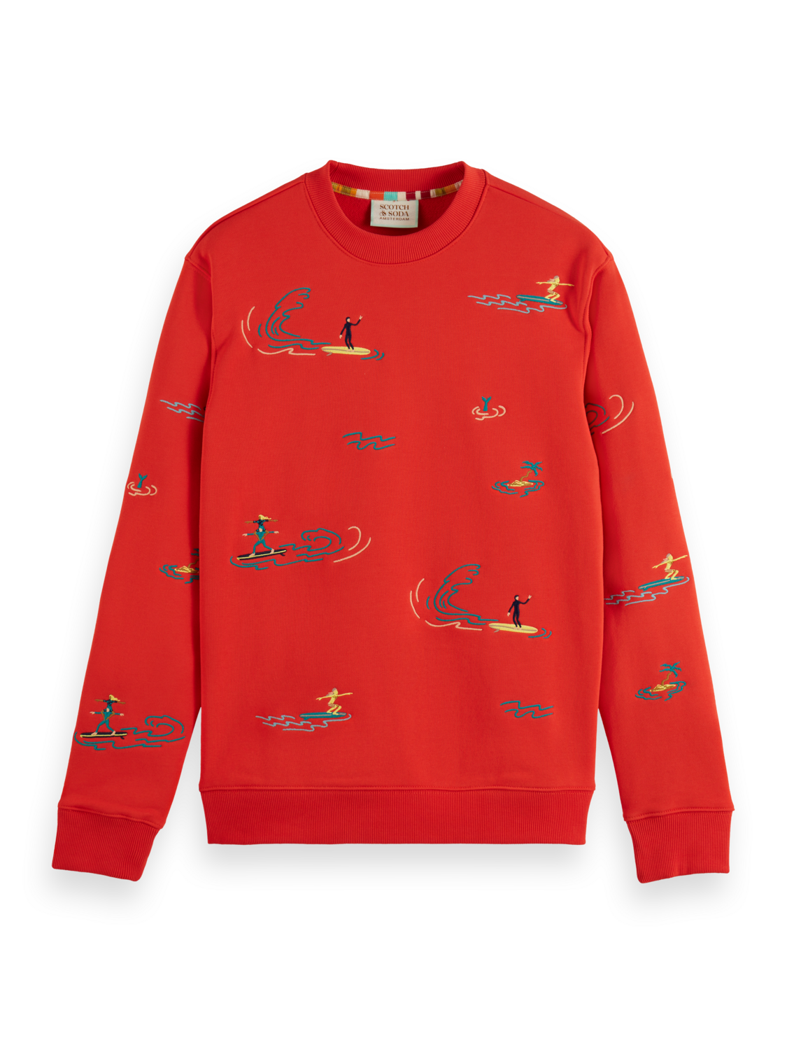 ALL-OVER EMBROIDERY SWEATSHIRT