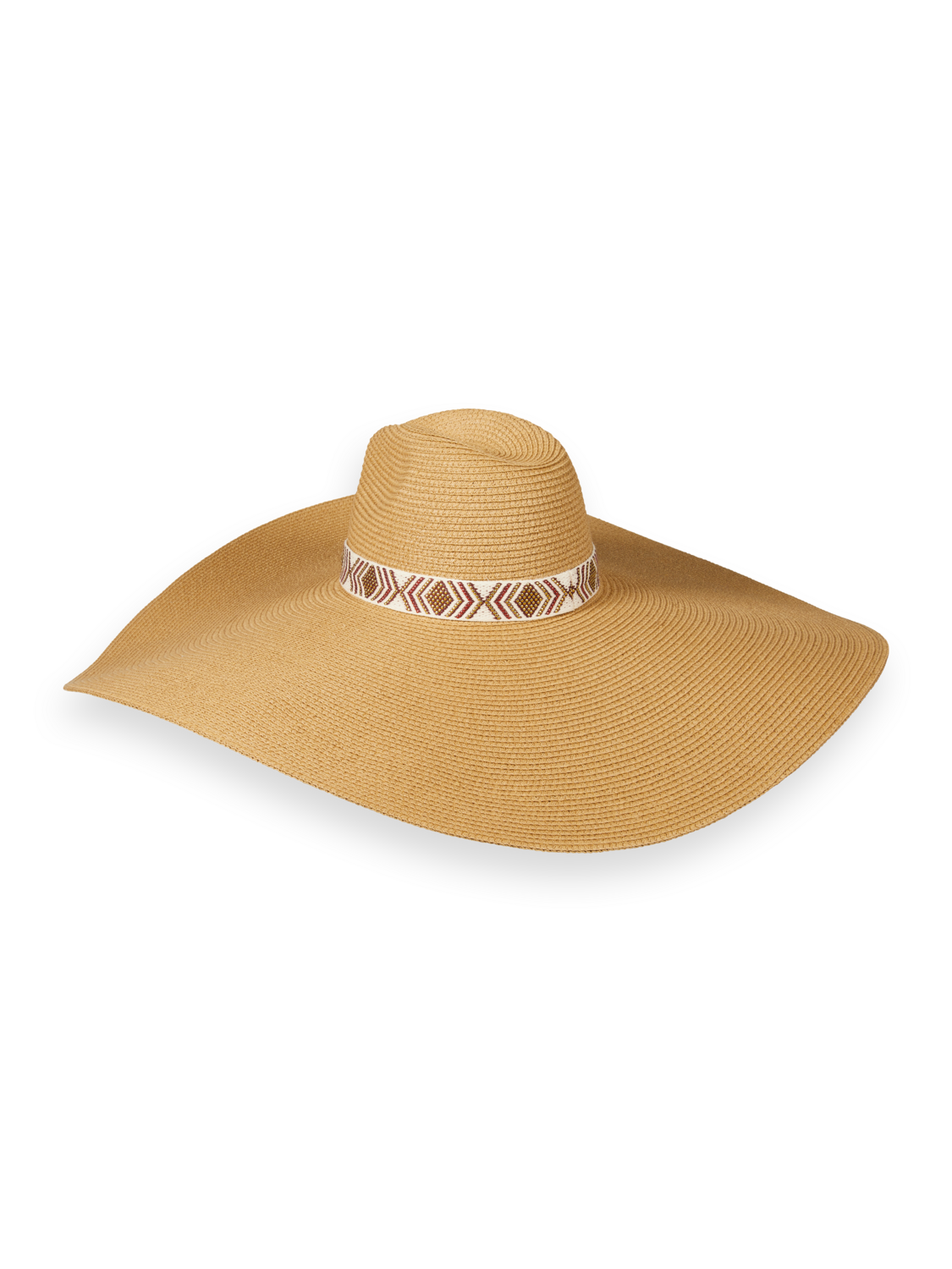 BIG STRAW HAT WITH STRAP Scotch Soda Amsterdam