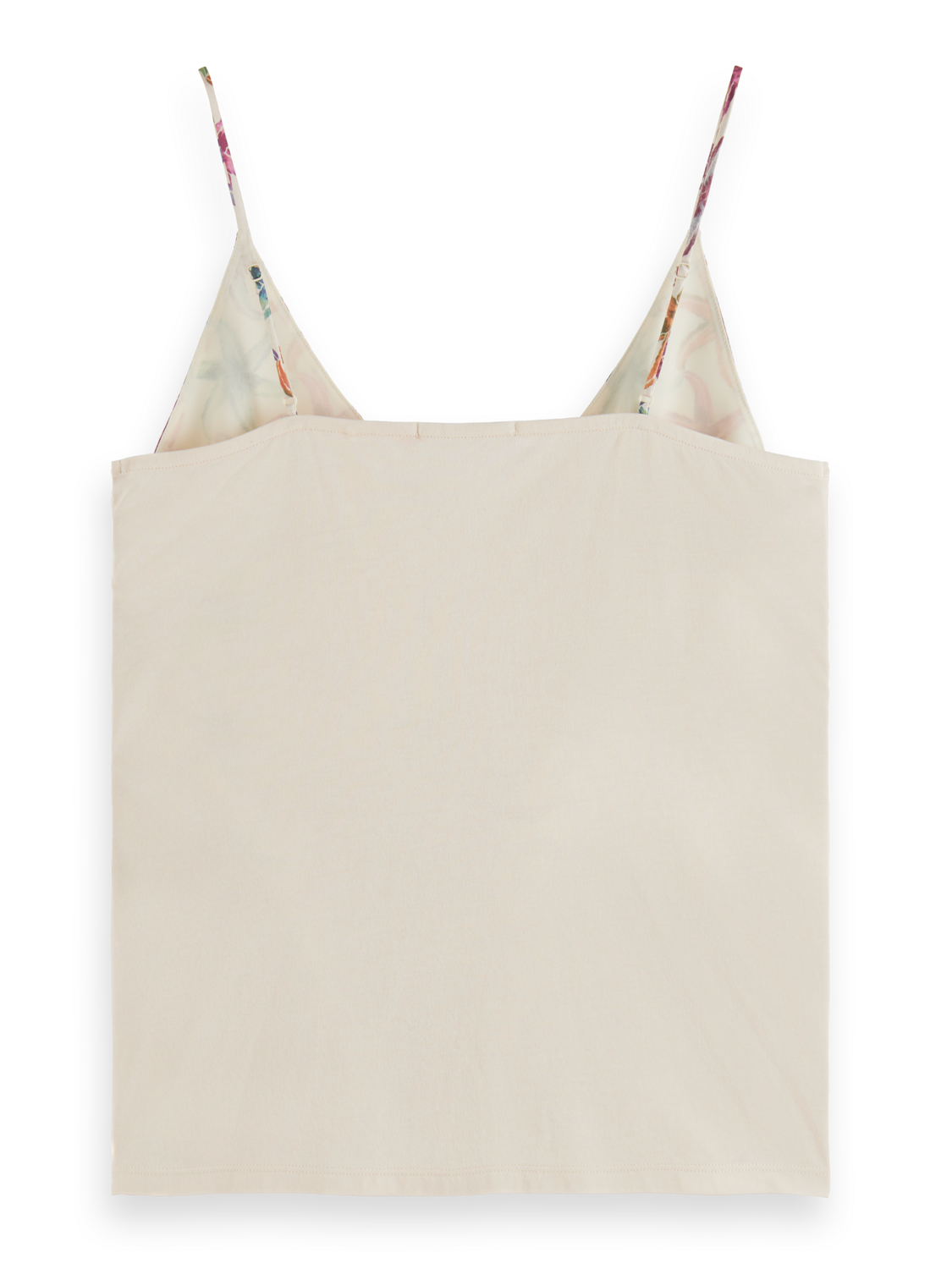 CAMISOLE WOVEN FRONT JERSEY BACK
