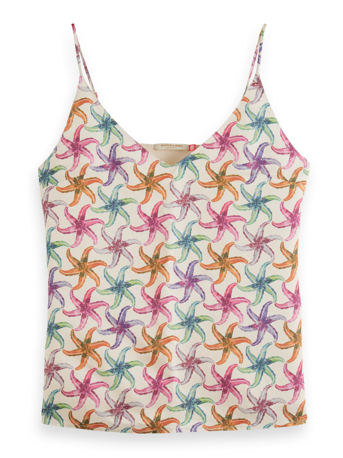 CAMISOLE WOVEN FRONT JERSEY BACK