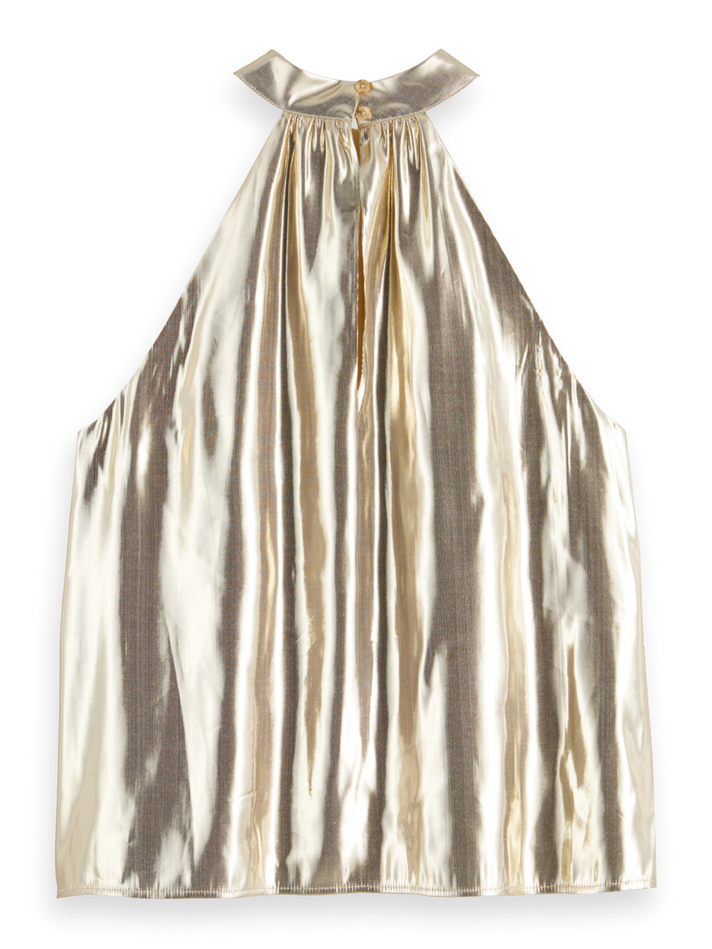 GOLDEN HALTER TOP
