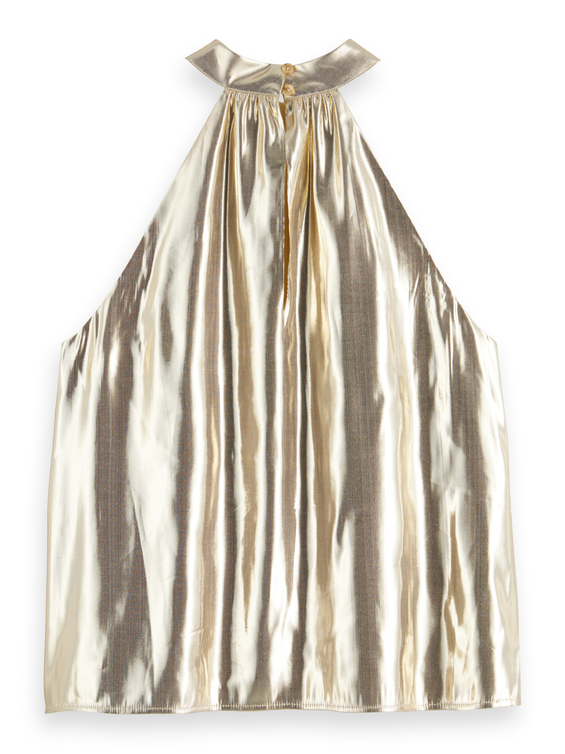 GOLDEN HALTER TOP