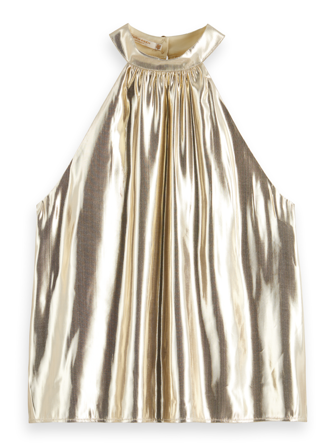 GOLDEN HALTER TOP