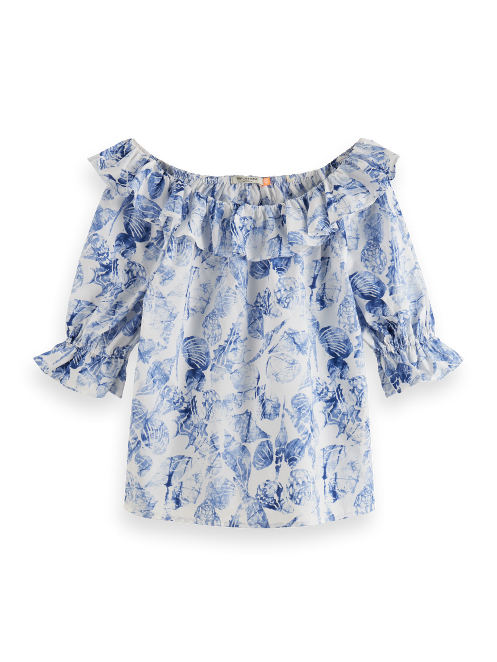 OFF SHOULDER TOP WITH RUFFLES